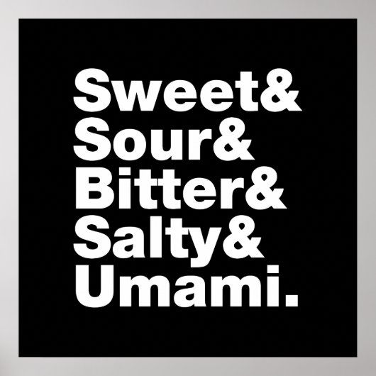 5つの基本味 ポスター (正面)