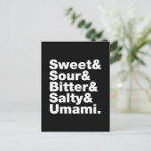 5つの基本味 ポストカード (スタンド正面)