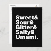 5つの基本味 ポストカード (正面/裏面)