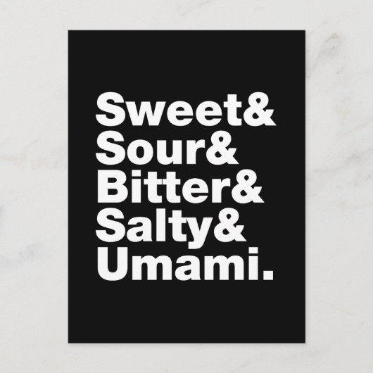 5つの基本味 ポストカード (正面)
