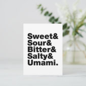 5つの基本味 ポストカード (スタンド正面)