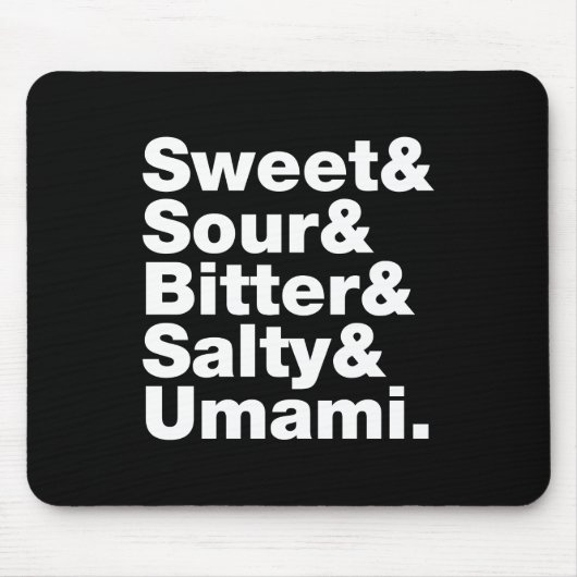 5つの基本味 マウスパッド (正面)