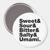 5つの基本味 マグネット (正面/裏面)