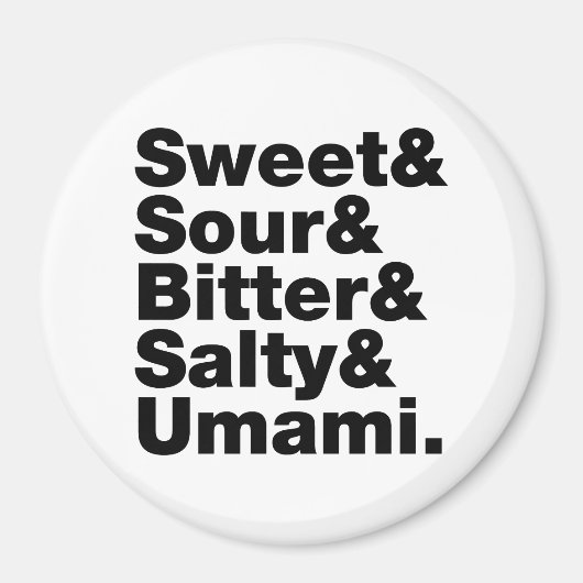 5つの基本味 マグネット (正面)