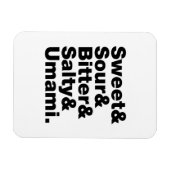 5つの基本味 マグネット (横)