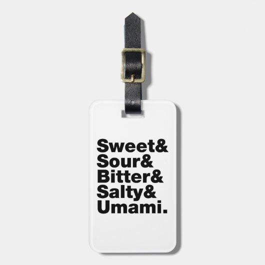 5つの基本味 ラゲッジタグ (正面縦)