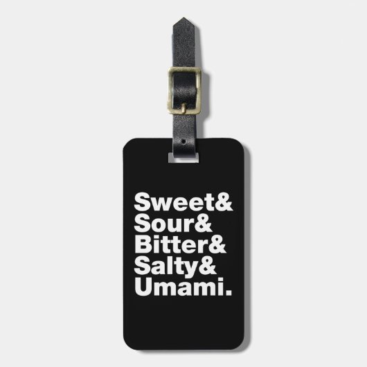 5つの基本味 ラゲッジタグ (正面縦)