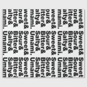 5つの基本味 ラッピングペーパー (フラット)