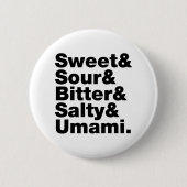 5つの基本味 缶バッジ (正面)