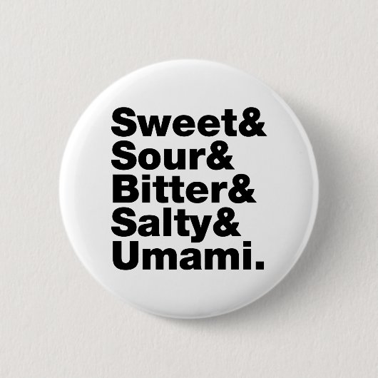 5つの基本味 缶バッジ (正面)