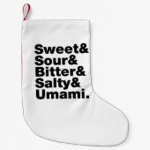 5つの基本的な好み スモールクリスマスストッキング (正面)