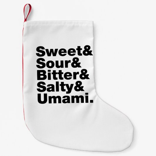 5つの基本的な好み スモールクリスマスストッキング (正面)