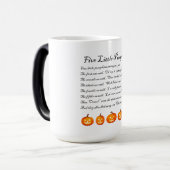 5つの小さなカボチャのハロウィーン詩 モーフィングマグカップ (正面左)