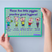 5つの小さな子豚フライヤー チラシ (手)