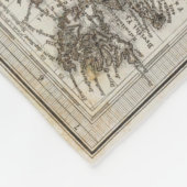 5つの差込地図が付いているデンマークの地図書の地図 フリースブランケット (角)