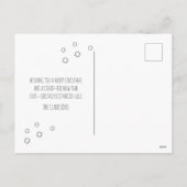 5つの日のコービッドクリスマスおもしろい シーズンポストカード (裏面)