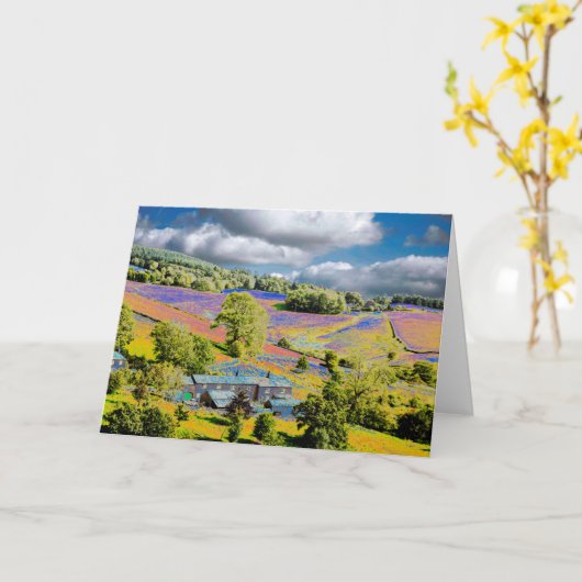 5つの灰 カード (黄色い花)