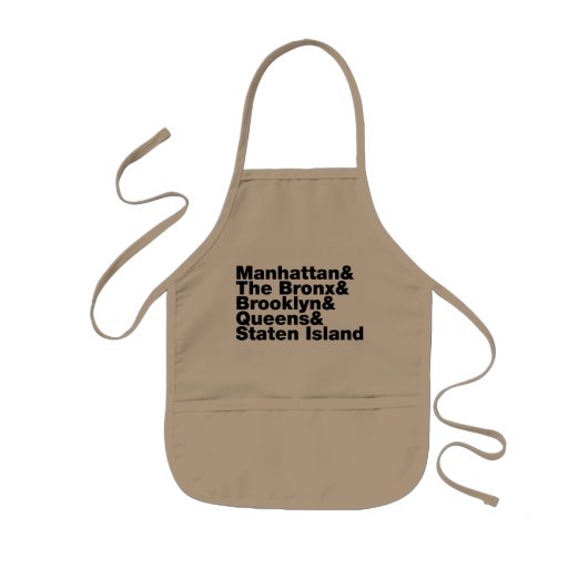 5つの自治区の~ニューヨークシティ 子供用エプロン (正面)