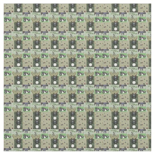 5つの芝鉢の画像フォトコラージュ、 ファブリック (クローズアップ)