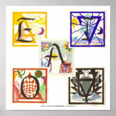 5つの要素と母音 ポスター (正面)