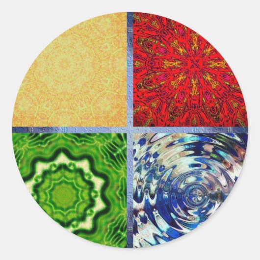 5つの要素 ラウンドシール (正面)