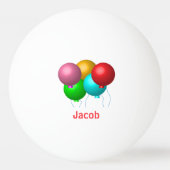 5つの誕生日バルーンパーソナライズされた 卓球ボール (正面)
