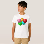 5つの誕生日バルーン Tシャツ (正面フル)