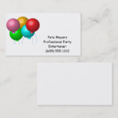 5つの誕生日風船 名刺 (正面/裏面)