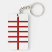 5つの赤い線 キーホルダー (裏面)