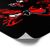 5つの赤い蝶 ポスター (角)