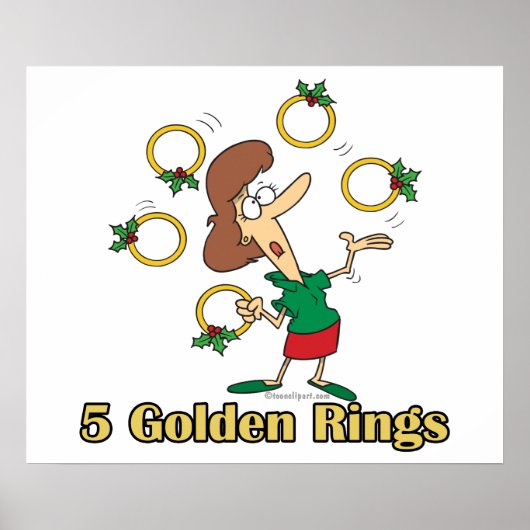 5つの金の指輪 クリスマスの5日目 ポスター (正面)