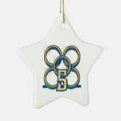 5つの金の指輪! セラミックオーナメント (右)