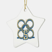 5つの金の指輪! セラミックオーナメント (左)