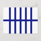 5つの青い線 ポストカード (正面)