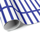 5つの青い線 ラッピングペーパー (ロールコーナー)