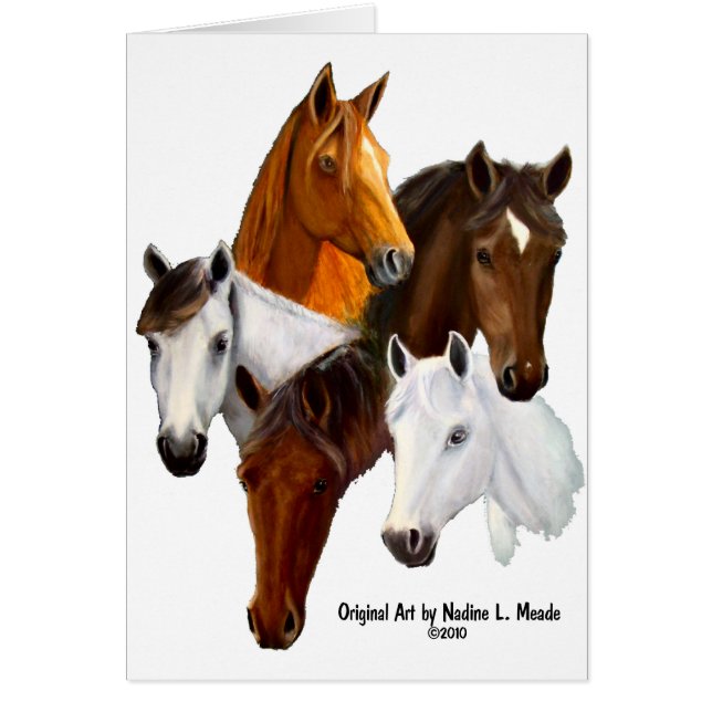 5つの馬頭部 (正面)