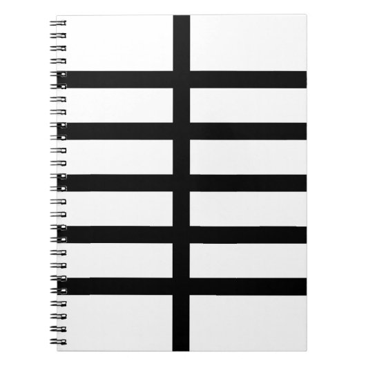 5つの黒い線 ノートブック (正面)