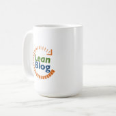 5つのWhysのパロディのマグ-細いブログ コーヒーマグカップ (正面左)