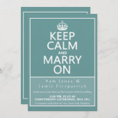 5つは平静を保ち、結婚式招待状で結婚します 招待状 (正面/裏面)