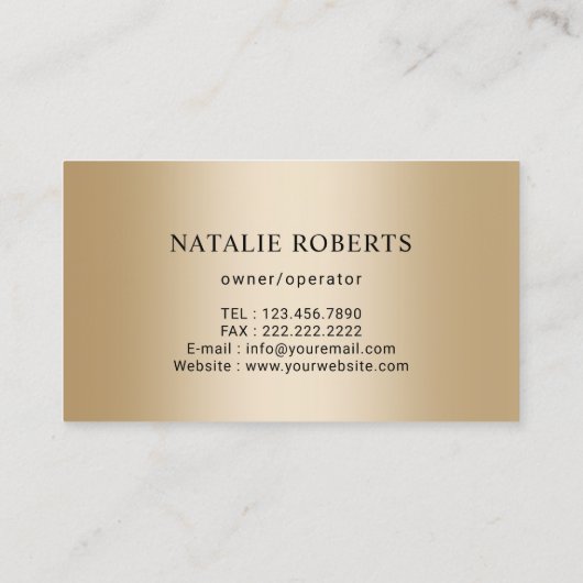 5つモダン星クリーニングサービスハウスクリーナーメイド 名刺 (裏面)