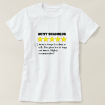 5つ星おばさんレビューTシャツ