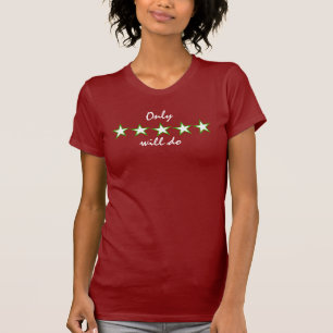 5つ星のみ Tシャツ