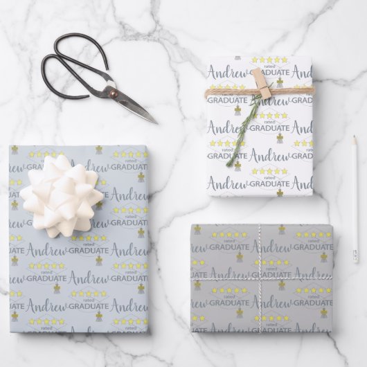 5つ星の卒業生 ラッピングペーパーシート (正面)