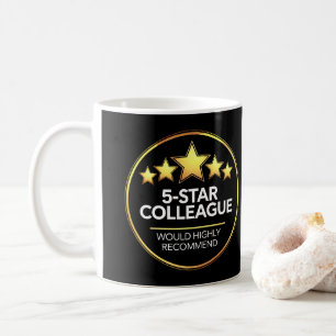 5つ星の同僚、ワークメイトの贈り物、レビュー コーヒーマグカップ