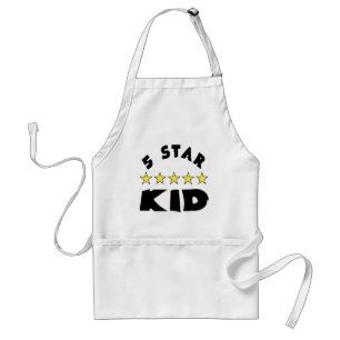 5つ星の子供 ブラックレター スタンダードエプロン