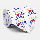 5つ星の恋人（青） ネクタイ (ロール)