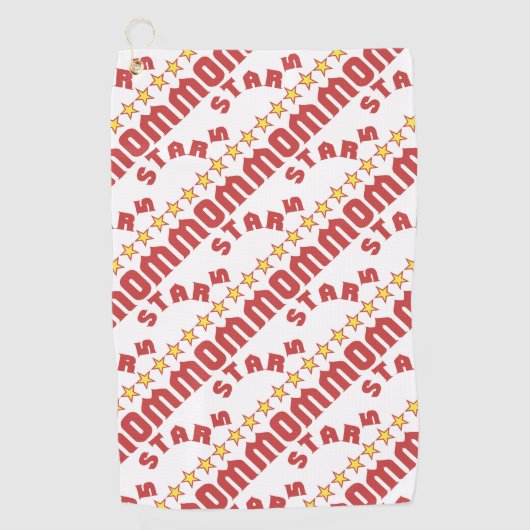 5つ星の母タイル賞 ゴルフタオル (正面)