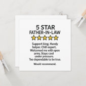 5つ星の義父 カード (正面/裏面インサイチュ)