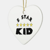 5つ星キッド セラミックオーナメント (左)