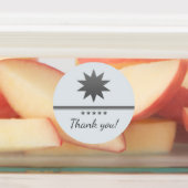 5つ星シルバーテキストプロフェッショナルラベル ラベル (貼付)